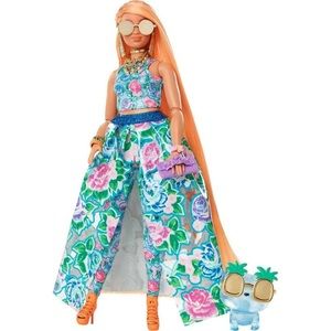 New In Box Barbie Extra Fancy Doll - Floral 2pc Gown
